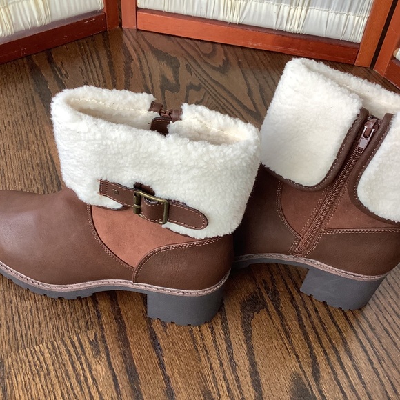 SM New York Womens Tilly Boot Brown Heeled Size 10 New - Picture 2 of 8